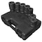 Sunex 1 in Drive Metric 6 Point Deep & Double Square Budd Wheel 7-Piece Impact Socket Set 5697M - alternate 1