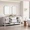 James Martin Vanities Vanity, without top, Bright White, 71.9 in W x 23.5 in D,  330-V72-M-BW - alternate 3