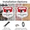 Signmission Video Surveillance Shield Sign Warning S, 12 Inch X 12 Inch, Plastic Sign SHI-P-12-468 - alternate 2