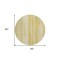 Homeroots 8' Gold Wheat And Ivory Round Botanical Leaves Washable Indoor Outdoor Area Rug 581980 - alternate 2