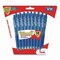 Pentel WOW! Ballpoint Pen, Retractable, Medium 0.7 mm, Blue Ink, Translucent Blue/Blue Barrel, 18PK BK440BP18C - alternate 1