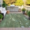 Homeroots 10' X 14' Fern Green And Beige Abstract Washable Indoor Outdoor Area Rug 631178 - alternate 2