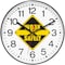 Infinity Instruments Prosaic ITC Work Safely Wall Clock, Black, 12 in 14529BK-4585 - alternate 1