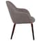 Leisuremod Elias Collection Modern Dining Chair in Dark Grey, 4PK EDC21DGR-4 - alternate 3