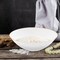 Smarty Had A Party 16 oz. White with Gold Rim Organic Round Disposable Plastic Soup Bowls (120 Bowls), 120PK 9316-WHG-CASE - alternate 2
