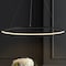 Jonathan Y Brice 35" Modern Contemporary Metal Round Integrated LED Pendant, Matte Black JYL7220A - alternate 2