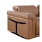 Homeroots Chestnut Italian Leather Power Reclining U Shaped Eight Piece Corner Sectional With Console 634686 - alternate 5