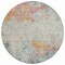 Homeroots 8' Teal Blue Round Abstract Washable Indoor Outdoor Area Rug 607730 - alternate 3