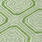 Homeroots 5' X 8' Green And Ivory Geometric Washable Indoor Outdoor Area Rug 610806 - alternate 2