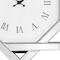 Homeroots 26" Silver Mirrored Glass Silent Analog Geometric Wall Clock 635634 - alternate 2