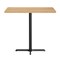 Flash Furniture Bennett 30 in x 48 in Solid Wood Indoor Tabletop in Natural with 23.5 in x 29.5 in Bar Height GSF-REC3048-NAT-T2230B-GG - alternate 2