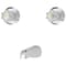 Boston Harbor GU-TQOB015CP Tub Faucet, 2-Faucet Handle, Metal, Chrome GU-TQOB015CP - alternate 1