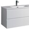 Homeroots 36" White Wood Freestanding Bathroom Vanity With White Sink And Two Drawers 627476 - alternate 3