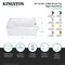 Kingston Brass 54" Acrylic Rectangular 3-Wall Alcove Tub Combo w/ Armrests in Glossy White/Polished Nickel CVTAP543023R6 - alternate 2