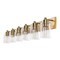 Jonathan Y Irving 40" 6-Light Seeded Glass/Iron Modern Contemporary LED Vanity Light, Brass Gold JYL7621D - alternate 2