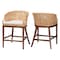 Bali & Pari Lumajang Bohemian Light Honey Rattan and Wood 2-Piece Counter Stool Set 251-2PC-13761-ZORO - alternate 1