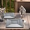 Smarty Had A Party 6.5" Silver Square Plastic Salad Plates (120 Plates), 120PK 6946-CASE - alternate 3