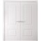 Sartodoors Interior Double Doors 36 x 80 inches, BASIC 9772 White, Wood Interior Solid Panel Frame, Closet B BASIC9772DD-SKIN-36 - alternate 1