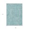 Homeroots 9' X 12' Teal Blue And Ivory Abstract Washable Indoor Outdoor Area Rug 594963 - alternate 3