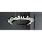 Jonathan Y Elsa 24" Adjustable Integrated LED Modern Crystal Pendant, Black/Clear JYL7212A - alternate 3