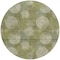 Homeroots 8' Green Ivory And Sage Round Polka Dot Washable Indoor Outdoor Area Rug 614667 - alternate 3