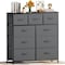 Infinipower Dresser for Bedroom with 9 Drawers, Wide Chest, Fabric Dresser, Storage Organizer Unit 3A88HKCABT9GRY - alternate 1