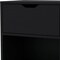 Homeroots 20" Black Wood One Drawer Nightstand 553689 - alternate 4