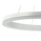 Jonathan Y Baxter 23.5" 1-Light Modern Contemporary Aluminum Integrated LED Hoop Pendant, Matt White JYL7200A - alternate 3