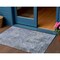 Homeroots 3' X 5' Blue And Dark Gray Abstract Washable Indoor Outdoor Area Rug 605536 - alternate 1