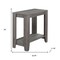 Homeroots 24" Gray Console Table With Storage 333042 - alternate 2