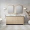 James Martin Vanities Gracyn 72" Double Vanity, Coastal Driftwood, w/ 3 CM Phantome Eclos Widespread Top D125-V72-CSD-WPHT - alternate 2