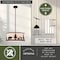 Vaxcel Acadia 3L Bronze Rustic Pendant Light White Linen Bear Deer Tree P0416 - alternate 2