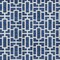 Homeroots 3' X 5' Navy Blue And Ivory Geometric Washable Indoor Outdoor Area Rug 594857 - alternate 3