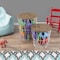 Lavish Home Set of 2 End Tables Nesting Tables with Removable Wood Tops, Metal Wire Baskets Round Side Furniture 80-ENDTBL-1 - alternate 3