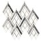 Apollo Tile 9x10 Thassos White Bardiglio Marble Polished Floor and Wall Mosaic Tile 2.99 sqft/case, 5PK APLSE88CV07A - alternate 4