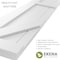 Ekena Millwork True Fit PVC Two Equal Panel Farmhouse Fixed Mount Shutters w/Z-Bar, Shadow Mountain, 12W x 42H, PR TFP102FH12X042SM - alternate 4