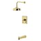 Kingston Brass Single-Handle Pressure Balanced Tub and Shower Faucet, Polished Brass KB6342AL - alternate 1