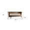 Homeroots 84" Beige Velvet Sofa With Gold Legs 488839 - alternate 2
