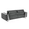 Homeroots 90" Gray Velvet Sofa With Silver Legs 491055 - alternate 5