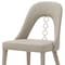 Homeroots Set of Two Gray and Silver Faux Leather and Stainless Steel Dining Side Chairs, 2PK 719104 - alternate 3