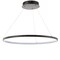 Jonathan Y Brice 23.75" Modern Contemporary Metal Round Integrated LED Pendant, Matte Black JYL7203A - alternate 6