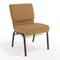 Flash Furniture Hercules Church Chair, 21-1/4 in W 25" L 33" H, Fabric Seat FD-CH0221-4-CV-BN-BAS-GG - alternate 1