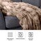 Lavish Home Oversized Ruched Faux Fur Blanket Plush Polyester Faux Fur Queen-Size Throw for Sofas & Beds HT-THROW1-TP - alternate 3