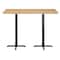 Flash Furniture Bennett 30 in x 60 in Solid Wood Indoor Tabletop in Natural with 22 in x 22 in Bar Height GSF-REC3060-NAT-T2222B-GG - alternate 3
