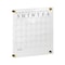 Martha Stewart Grayson Acrylic Dry Erase Wall Calendar w/Dry Erase Marker and Mntng Hrdwr, 14in. Sq, Clr w/Blk Prnt BR-AC-3636-BK-CLRBK-MS - alternate 1