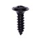 Auveco #8-18 x 5/8in Phillips Oval #6 Head Ab with Sems Tapping Screw - Black Ox, 100PK 10652 - alternate 1
