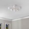 Jonathan Y Olivier Parisian 24" 6-Light Globe Modern Industrial Iron Bistro LED Semi Flush Mount, Almond JYL9542C - alternate 3