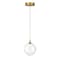 Euf Iissa, Pendant, 6", Gold, Clear Glass 50251-018 - alternate 1