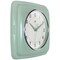 Infinity Instruments Square Retro Wall Clock, Sage Green, 9.25" 13228SA-4103 - alternate 3