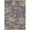 Homeroots 3' X 5' Blue Charcoal And Gold Floral Washable Indoor Outdoor Area Rug 604114 - alternate 4